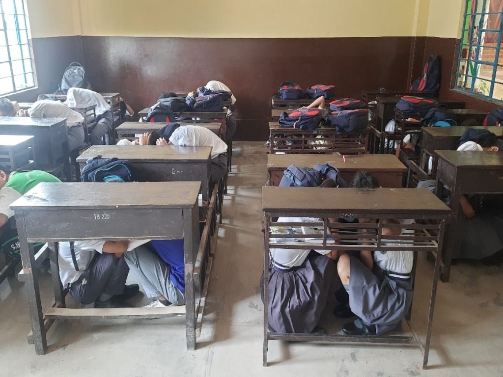MOCK DRILL AT ST. XAVIER'S SCHOOL